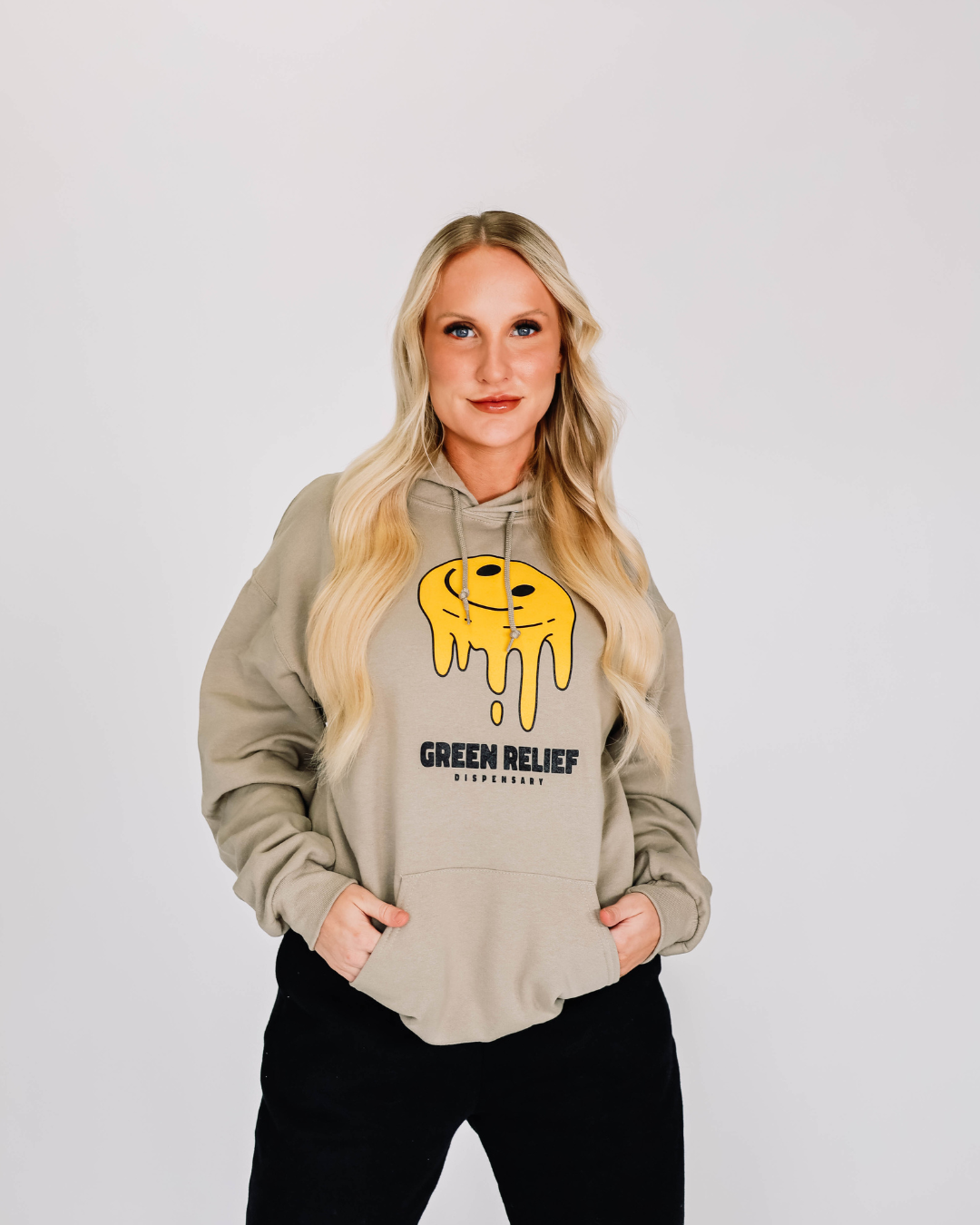 Smiley Hoodie - Tan
