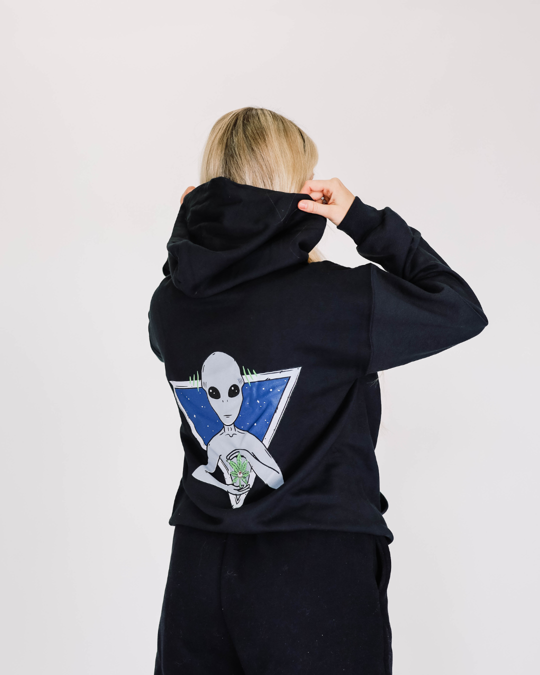 Alien Hoodie - Black